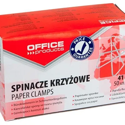 Spinacze Krzyżowe Office Products 41mm 50Szt. Srebrne
