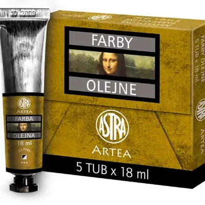 Farba Olejna 18ml Tubka Ugier Złoty /Astra