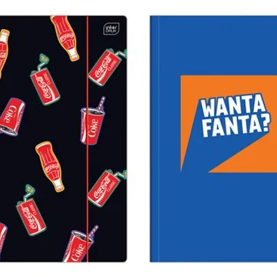 Teczka A4 z gumką Mat+UV Coca Cola