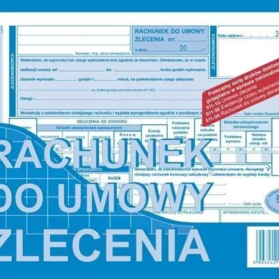 Rachunek do umowy zlecenia A5(o+k)