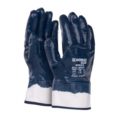 Rękawice Donau Safety Nitrile 03 Kat. II Rozm. 11 Granatowe /DONAU SAFETY