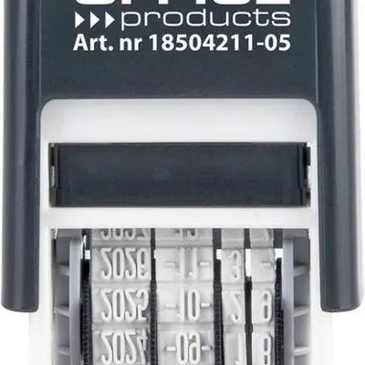 Datownik 4mm ISO Czarny /Office Products