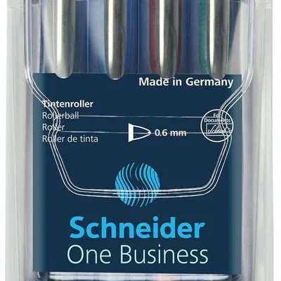 Zestaw Piór Kulkowych Schneider One Business 06 mm 4Szt. Miks Kolorów