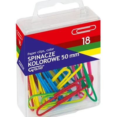 Spinacz KOLOR R-50 – 18 szt T4 GRAND
