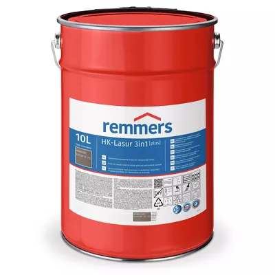 Remmers HK-Lazura 3w1 Plus Srebrnoszary 10 L – impregnat do drewna zewnętrznego