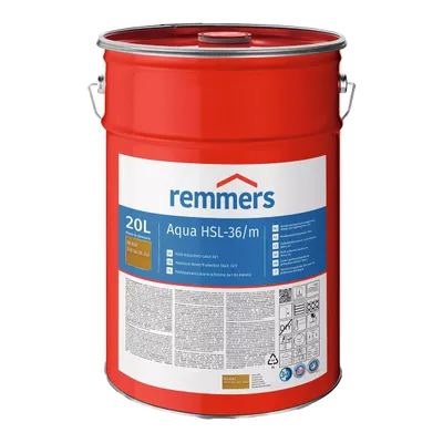 Remmers Aqua HSL-36/m Profi Holzschutz-Lasur 3w1 20 L dąb jasny