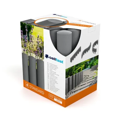 Cellfast Palisada ogrodowa 4 STANDARD – Palisada ogrodowa grafit 41,4m