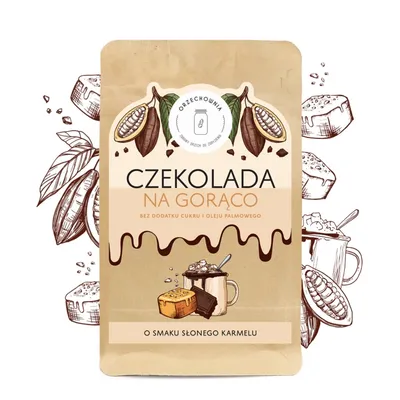 Czekolada do picia o smaku słonego karmelu 180g