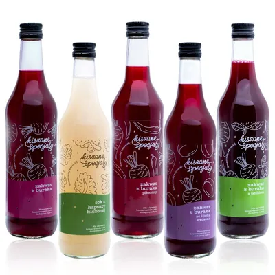 MIX zakwasów z buraków i kapusty 11x 500ml