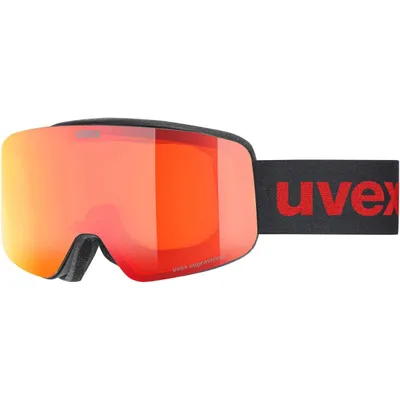 Gogle Uvex Pwdr FM Black Matt Red S2