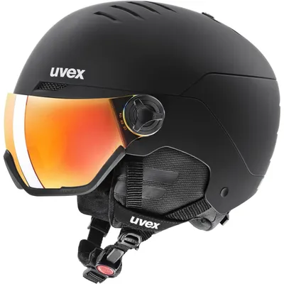 Kask z przyłbicą szybą Uvex Wanted Visor Black Mat