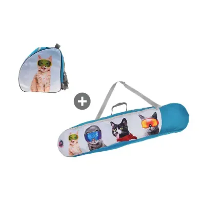 Zestaw dla dzieci Pokrowiec Snowsport Snowboard Bag Cats 6in1 148cm + Pokrowiec na buty Boot Bag Cats