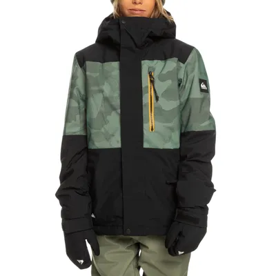 Chłopięca Kurtka QUIKSILVER Mission Printed Block EQBTJ03155-GNB3