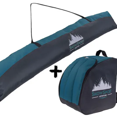 Zestaw Pokrowiec na narty Ski Bag Marine 6in1 170cm + Pokrowiec na buty narciarskie Snowsport BootBag Marine
