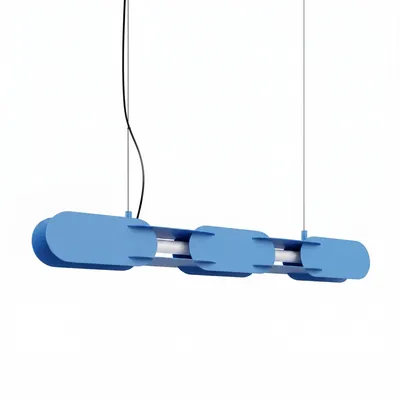 Lampa wisząca CHAIN 91 błękitna LED 4000K