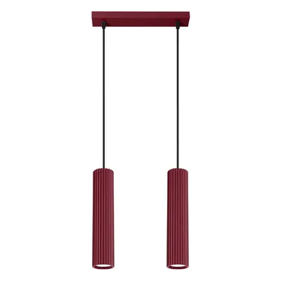 Lampa wisząca KARBON 2 burgund
