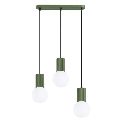 Lampa wisząca HALO 3L zielona oliwka