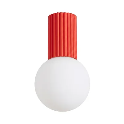 Plafon HALO czerwony IP44