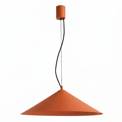 Lampa wisząca FINT ochra czerwona LED 3000K