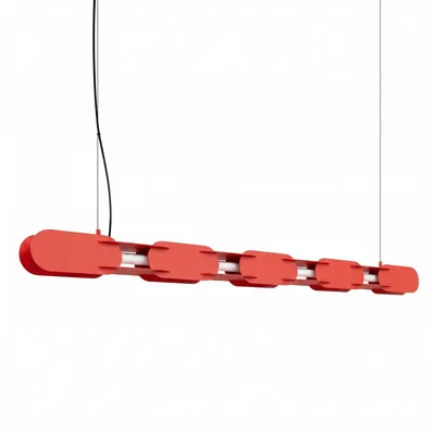 Lampa wisząca CHAIN 158 czerwona LED 4000K