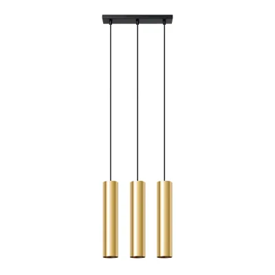 Lampa Wisząca LAGOS 3 złoty połysk