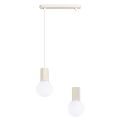 Lampa wisząca HALO 2L beżowa