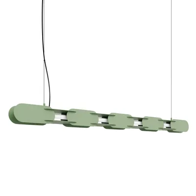 Lampa wisząca CHAIN 158 szałwiowa LED 3000K
