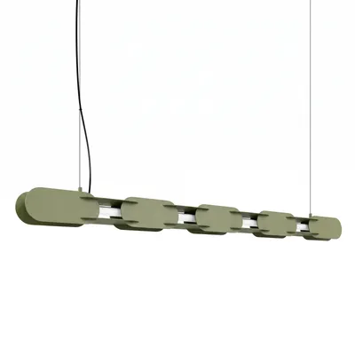 Lampa wisząca CHAIN 158 zielona oliwka LED 4000K