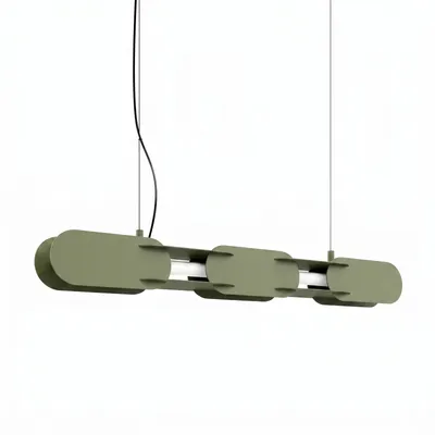Lampa wisząca CHAIN 91 zielona oliwka LED 4000K