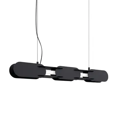 Lampa wisząca CHAIN 91 czarna LED 3000K