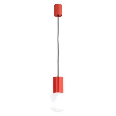 Lampa wisząca HALO 1 czerwona