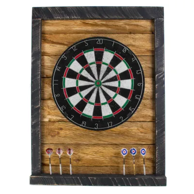 Tablica Drewniana John Paddle do Darta Retro Vintage Black