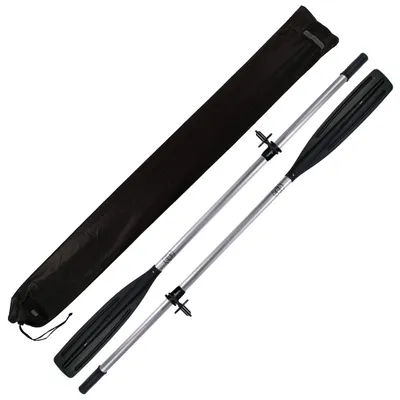 Aluminiowe Wiosło Szalupowe do łodzi John Paddle + manszeta + Dulki + Pokrowiec (komplet - 2 sztuki)