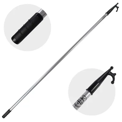 Aluminiowy Bosak John Paddle z Hakiem Manewrowym 180cm i Uchwytem Antypoślizgowym