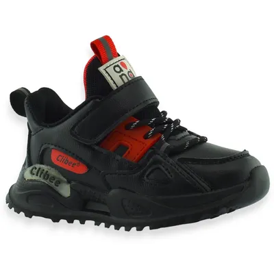 Dziecięce sportowe buty Clibee 306 Czarno Czerwone