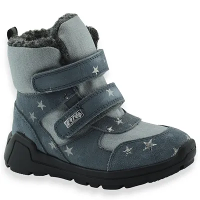 Buty na zimę z membraną BRTKtex dla dziewczynki Bartek 11/14036103 Szare