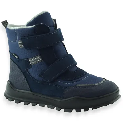 Śniegowce z membraną dziecięce buty zimowe RenBut 32-4455-0569 Granat