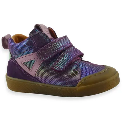 Połyskujące fioletowe buty dla dziewczynki Froddo G2110134-33 Rosario High Top Multicolor