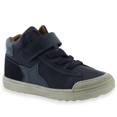 Granatowe chłopięce buty ze skóry trzewiki Froddo G3110247-1 Aster Dark Blue