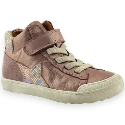 Różowe buty ze skóry dla dziewczynki trzewiki Froddo G3110247-4 Aster Pink/Gold