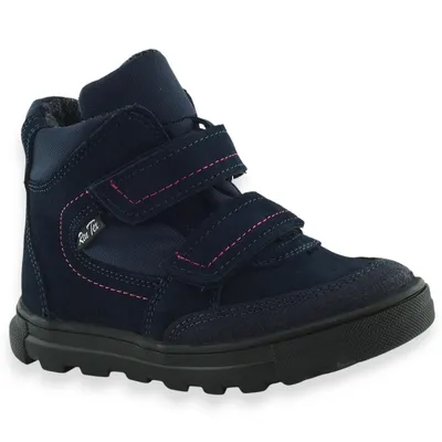 Dziewczęce buty jesienne trzewiki skórzane Renbut RenTex 23-3379-0569 Granat