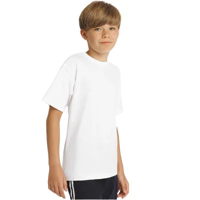 T-shirt dla dzieci koszulka gimnastyczna biała