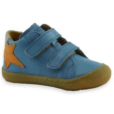 Buty ze skóry za kostkę dla chłopca Froddo G2130344-1 Ollie Niebieskie