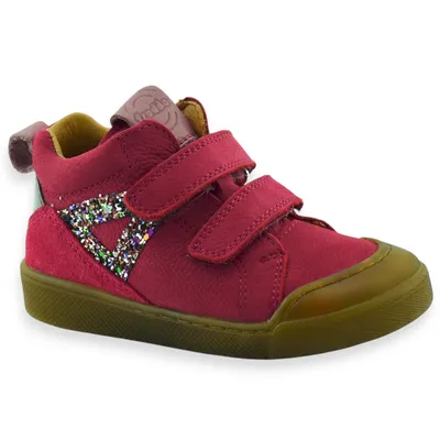 Dziewczęce buty z miękkiej naturalnej skóry Froddo G2110134-36 Rosario High Top Cyclamen