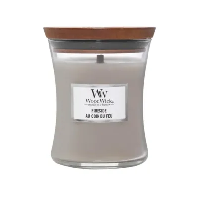 Woodwick Medium Jar Candle świeca zapachowa Fireside 275 g