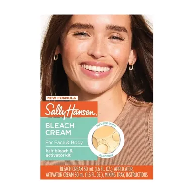 Sally Hansen zestaw do rozjaśniania włosków na twarzy i ciele krem 50 ml + aktywator 50 ml