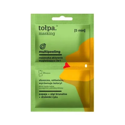 Tołpa Masking multipeeling maseczka aktywnie wygładzająca 3w1 2x5ml