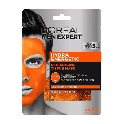 L'Oréal Paris Men Expert Hydra Energetic energetyzująca maska w płachcie 30 g