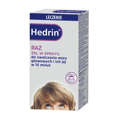 Hedrin Raz wyrób medyczny płynny żel w sprayu do zwalczania wszy głowowych i ich jaj 60 ml