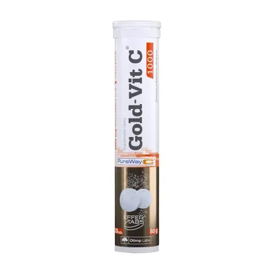 Olimp Gold-Vit C 1000 suplement diety tabletki musujące smak pomarańczowy 20 tabletek